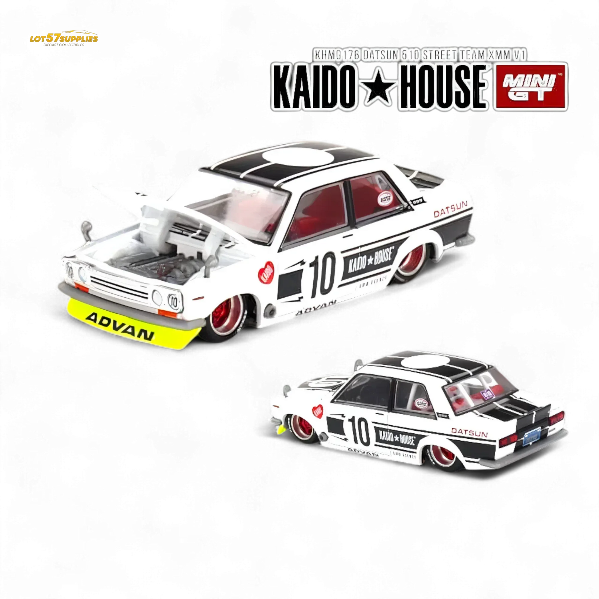 Kaido House Datsun 510 Street Team XMM V1 1:64 - ToylandEU