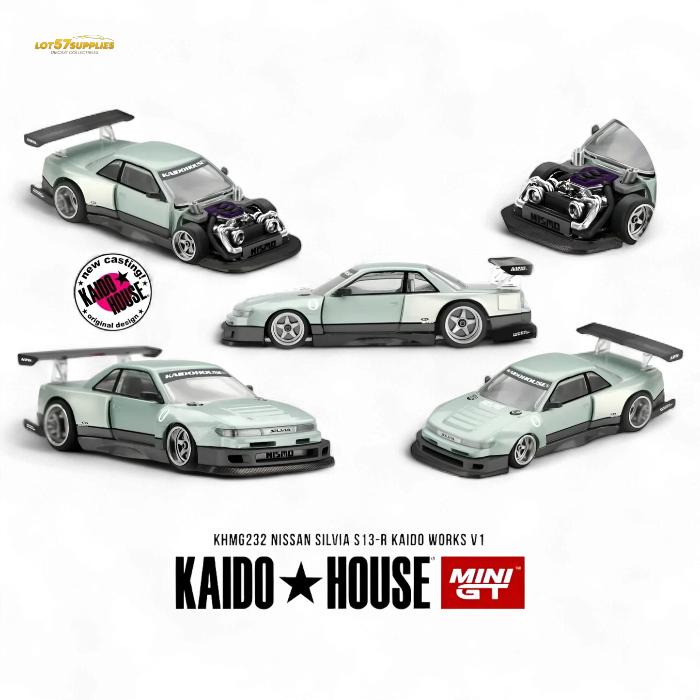Kaido House Nissan Silvia S13R Diecast 164 Limited Preorder - ToylandEU