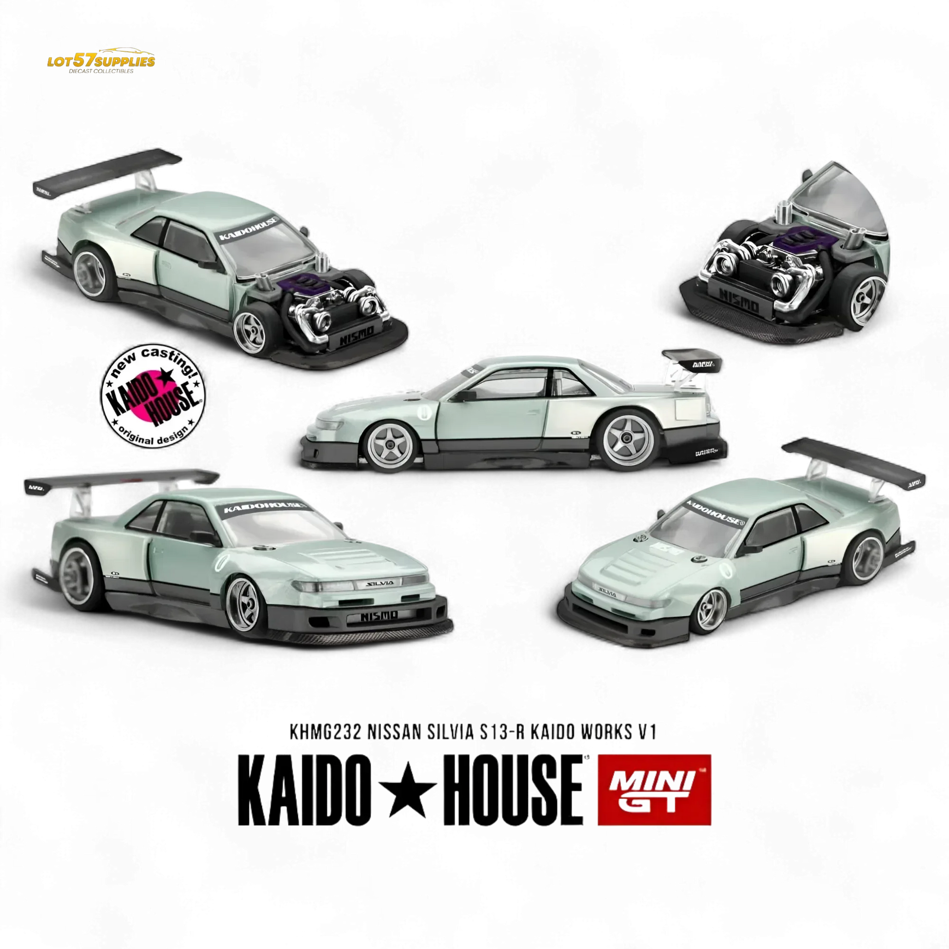 Kaido House Nissan Silvia S13R Diecast 164 Limited Preorder - ToylandEU
