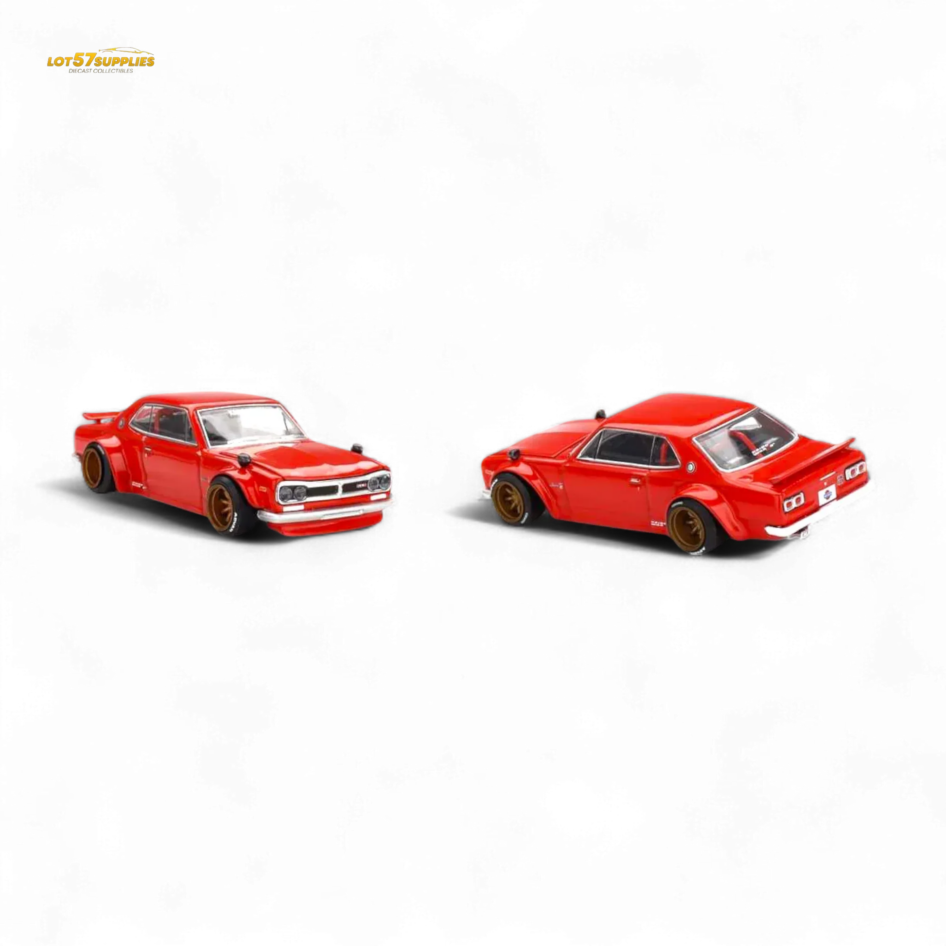 Kaido House Nissan Skyline 2000GT-R Red (KPGC10) Kaido Street V1 1:64 - ToylandEU