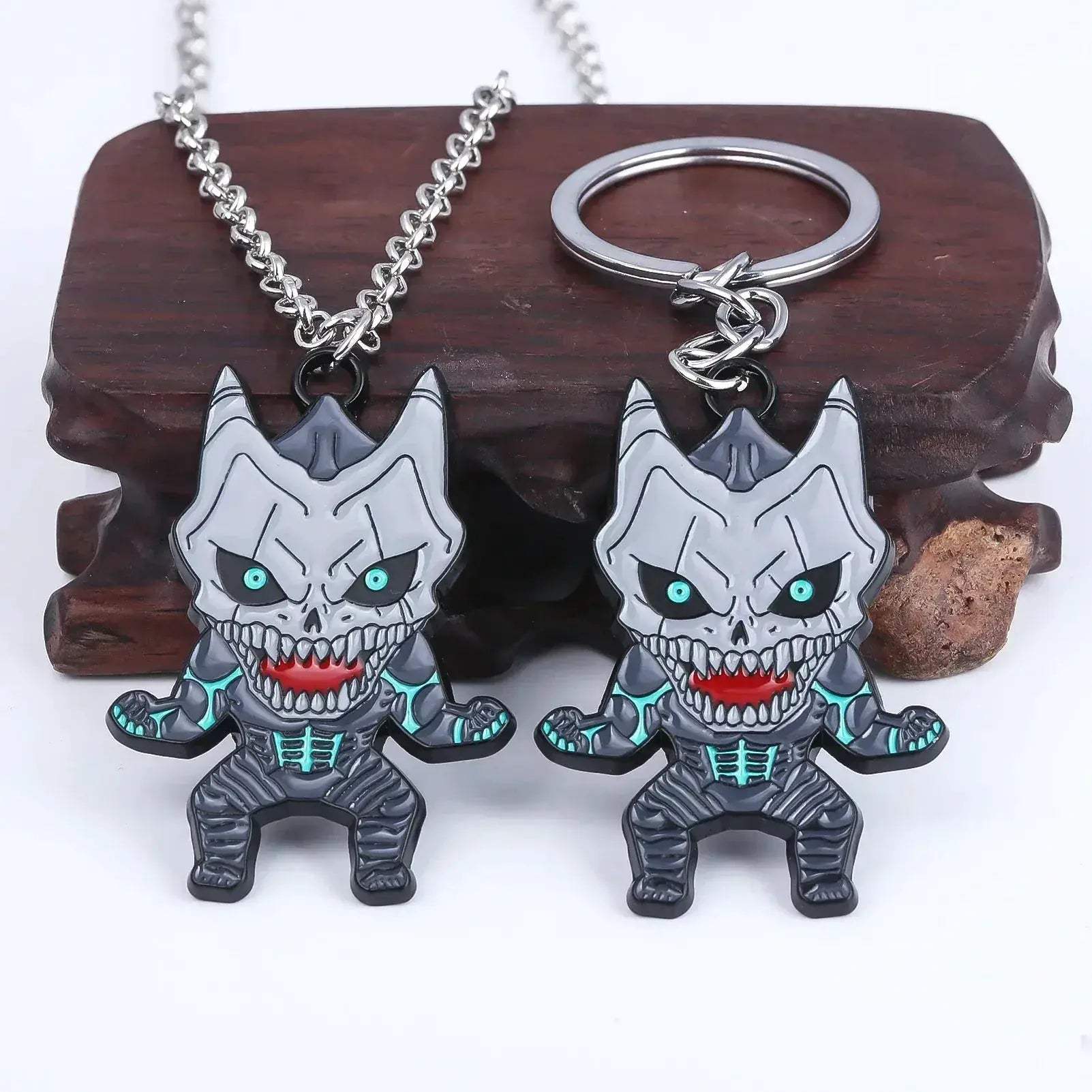 Kaiju No 8, Anime Keychain Necklace Fashion Kaiju No. 8 Metal Necklaces - ToylandEU