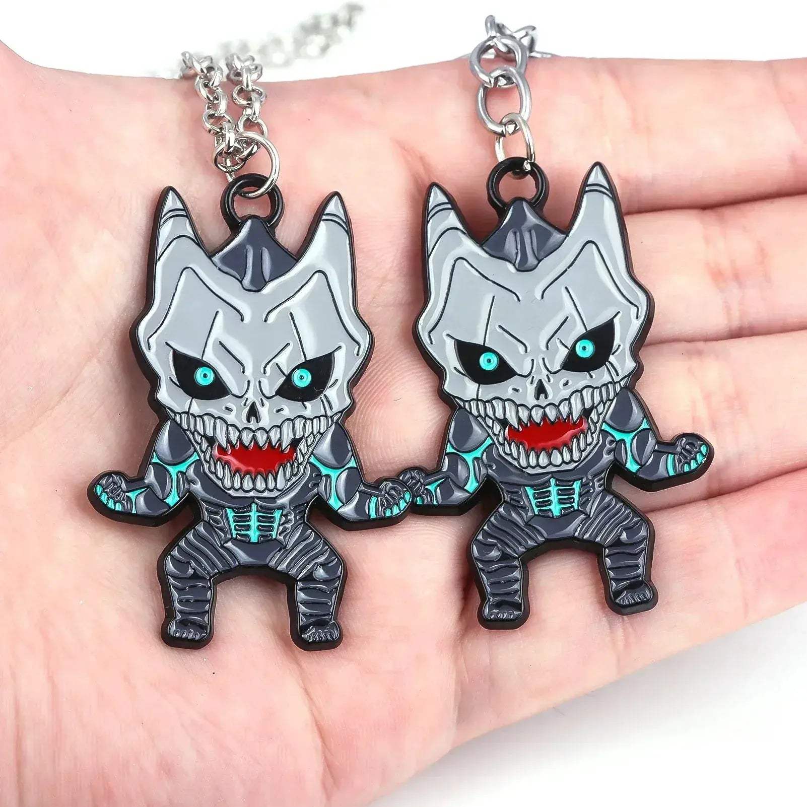 Kaiju No 8, Anime Keychain Necklace Fashion Kaiju No. 8 Metal Necklaces - ToylandEU