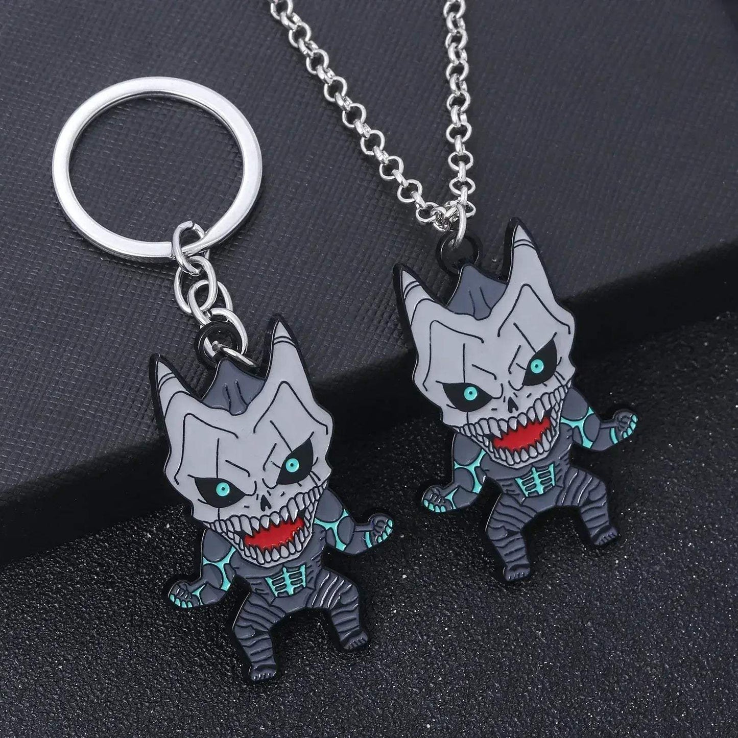 Kaiju No 8, Anime Keychain Necklace Fashion Kaiju No. 8 Metal Necklaces - ToylandEU