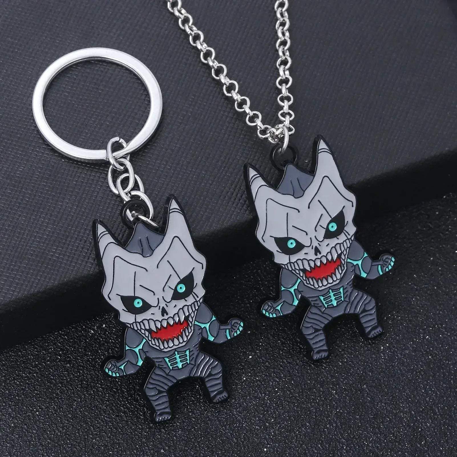 Kaiju No 8, Anime Keychain Necklace Fashion Kaiju No. 8 Metal Necklaces - ToylandEU