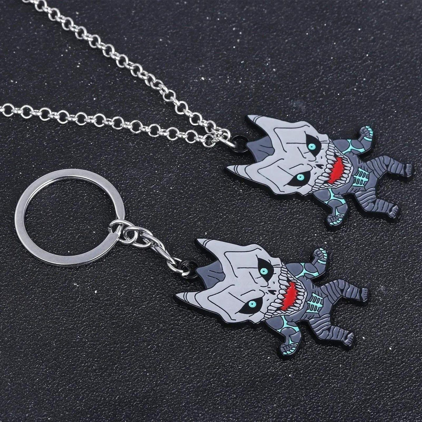 Kaiju No 8, Anime Keychain Necklace Fashion Kaiju No. 8 Metal Necklaces - ToylandEU