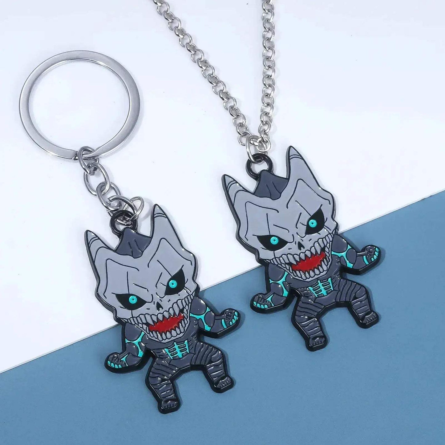 Kaiju No 8, Anime Keychain Necklace Fashion Kaiju No. 8 Metal Necklaces - ToylandEU