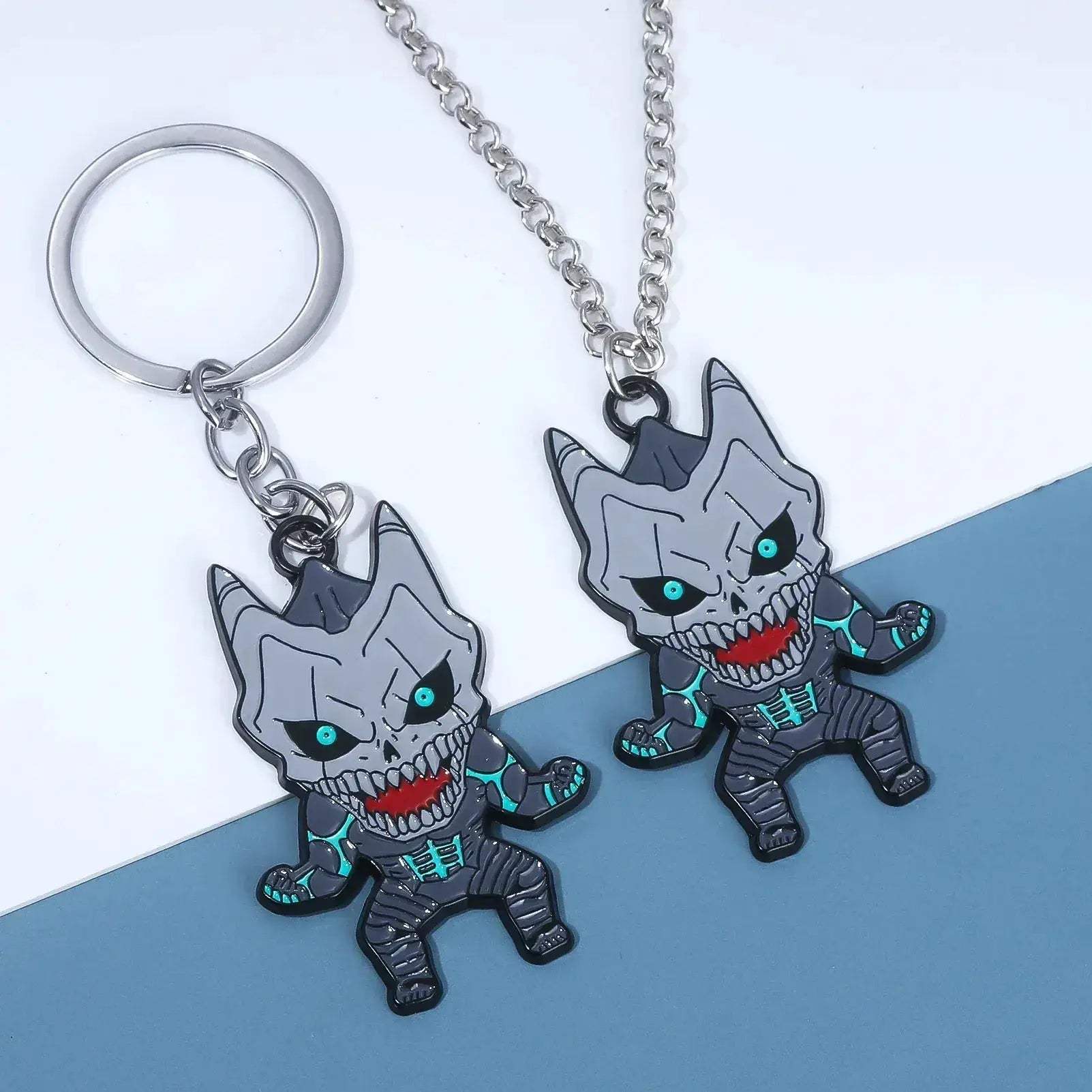 Kaiju No 8, Anime Keychain Necklace Fashion Kaiju No. 8 Metal Necklaces - ToylandEU