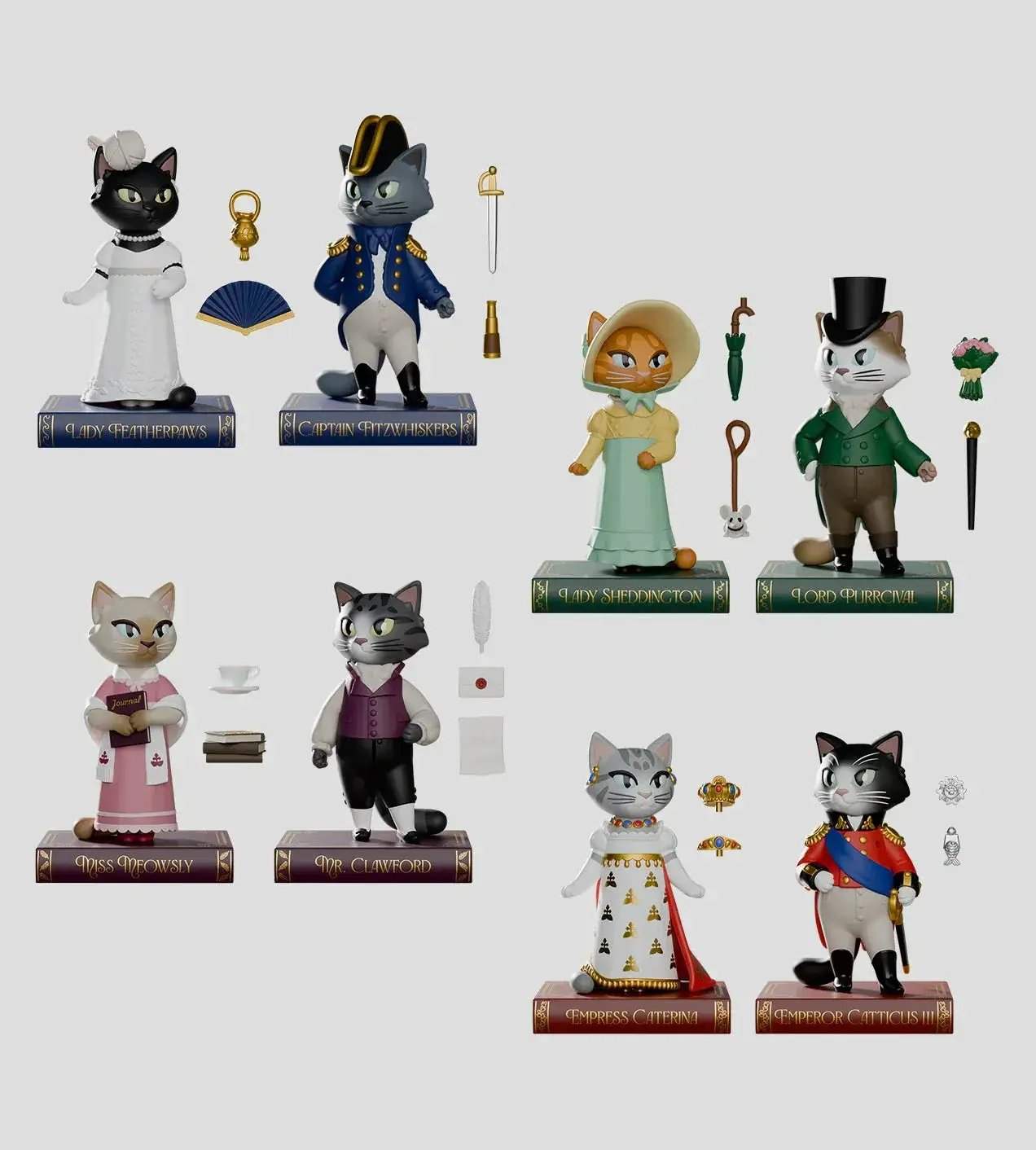 Kaleidos Creative: Regency Cats Blind Box - ToylandEU