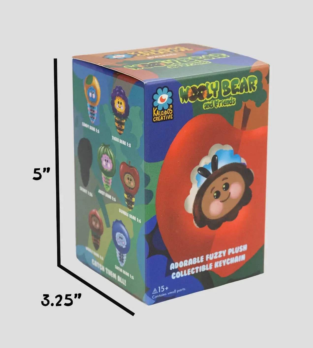 Kaleidos Creative: Wooly Bear and Friends Plush Keychain Blind Box - ToylandEU