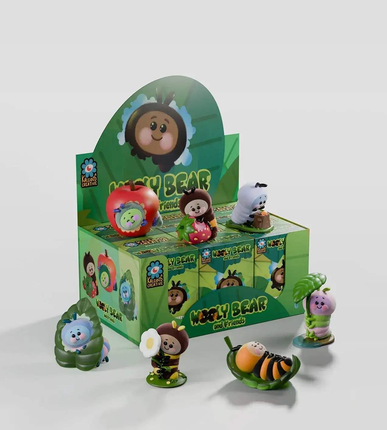Kaleidos Creative: Wooly Bear and Friends Vinyl Blind Box - ToylandEU
