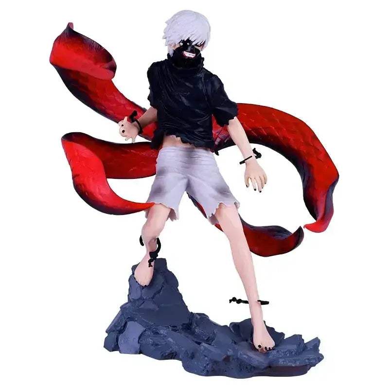 Kaneki Ken Anime Figure, One-Eyed Eyepatch Black Reaper Tokyo Ghoul Figurines - ToylandEU