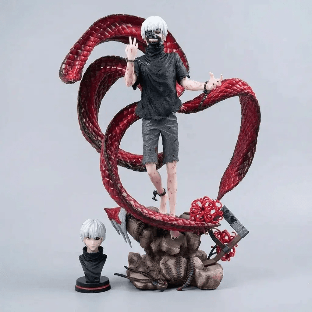 Kaneki Ken Tokyo Ghoul Anime Figure With Changeable Face - ToylandEU
