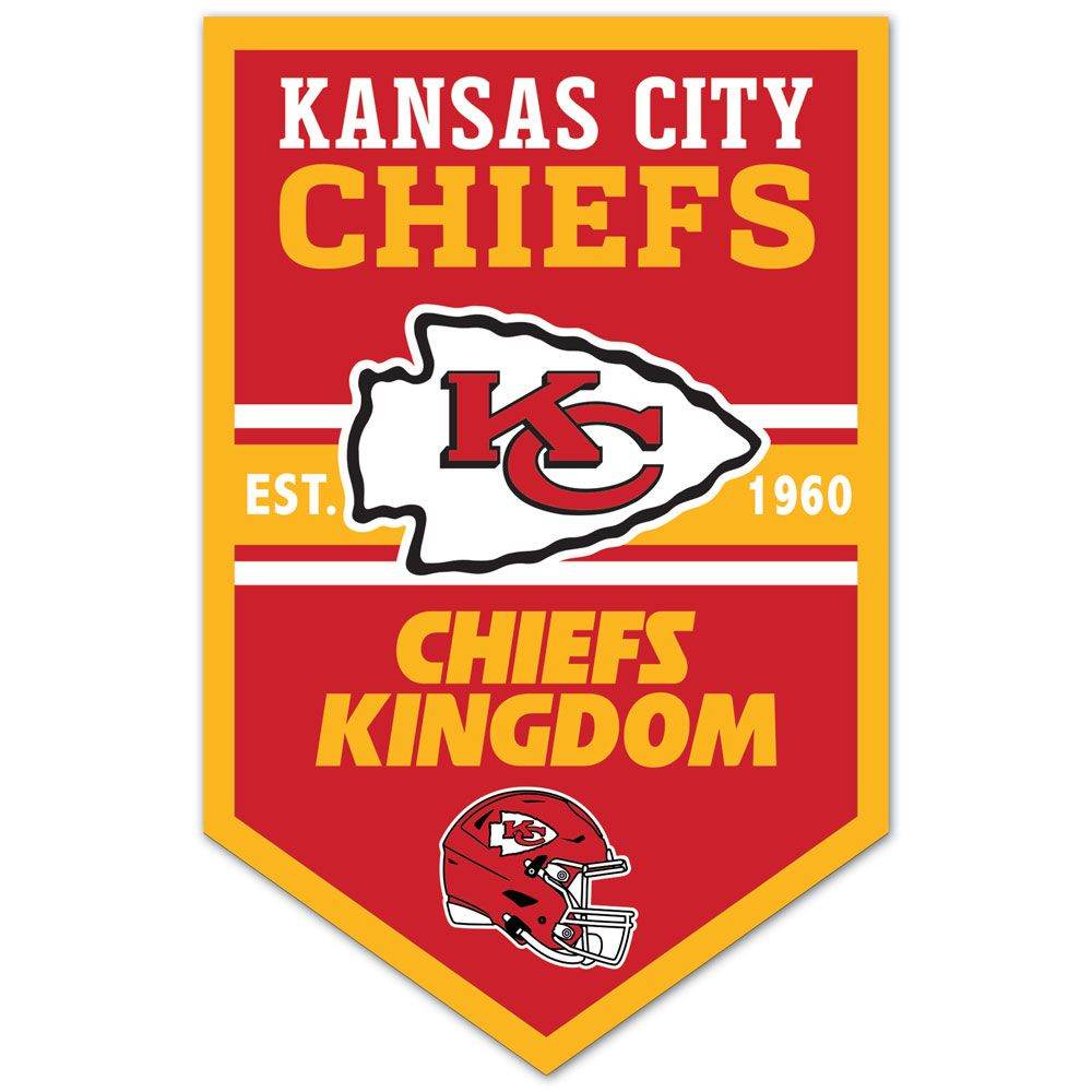Kansas City Chiefs 11x17 Wood Chevron Sign For Wall Decor - ToylandEU
