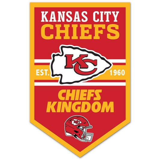 Kansas City Chiefs 11x17 Wood Chevron Sign For Wall Decor - ToylandEU