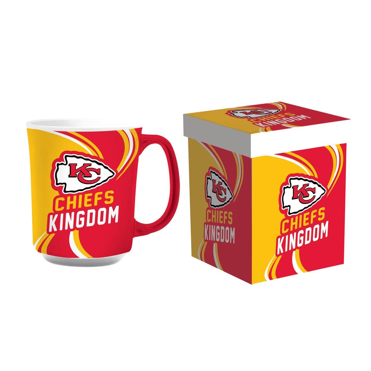 Kansas City Chiefs 14oz Ceramic Coffee Mug With Gift Box - ToylandEU
