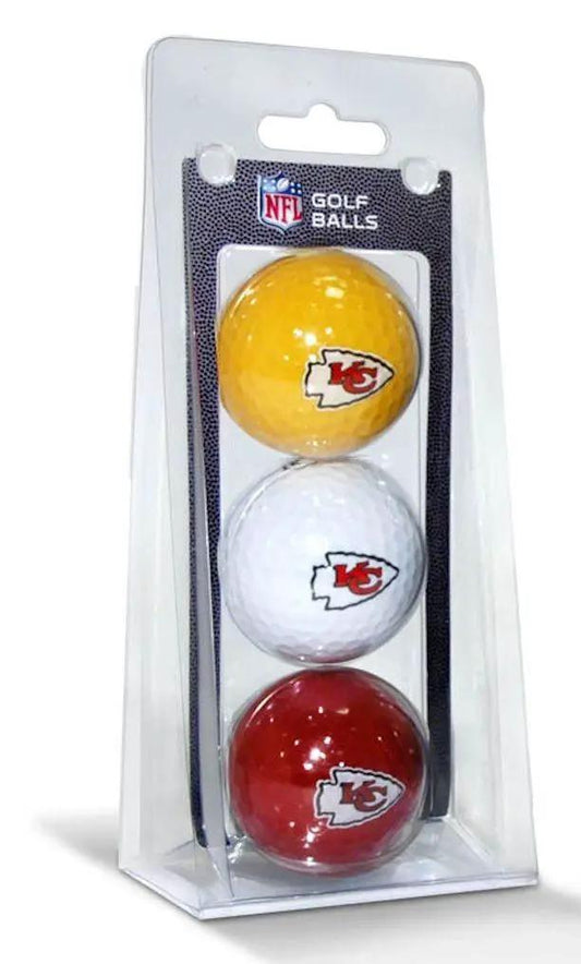  Kansas City Chiefs 3 Pack of Golf Balls -  ToylandEU™