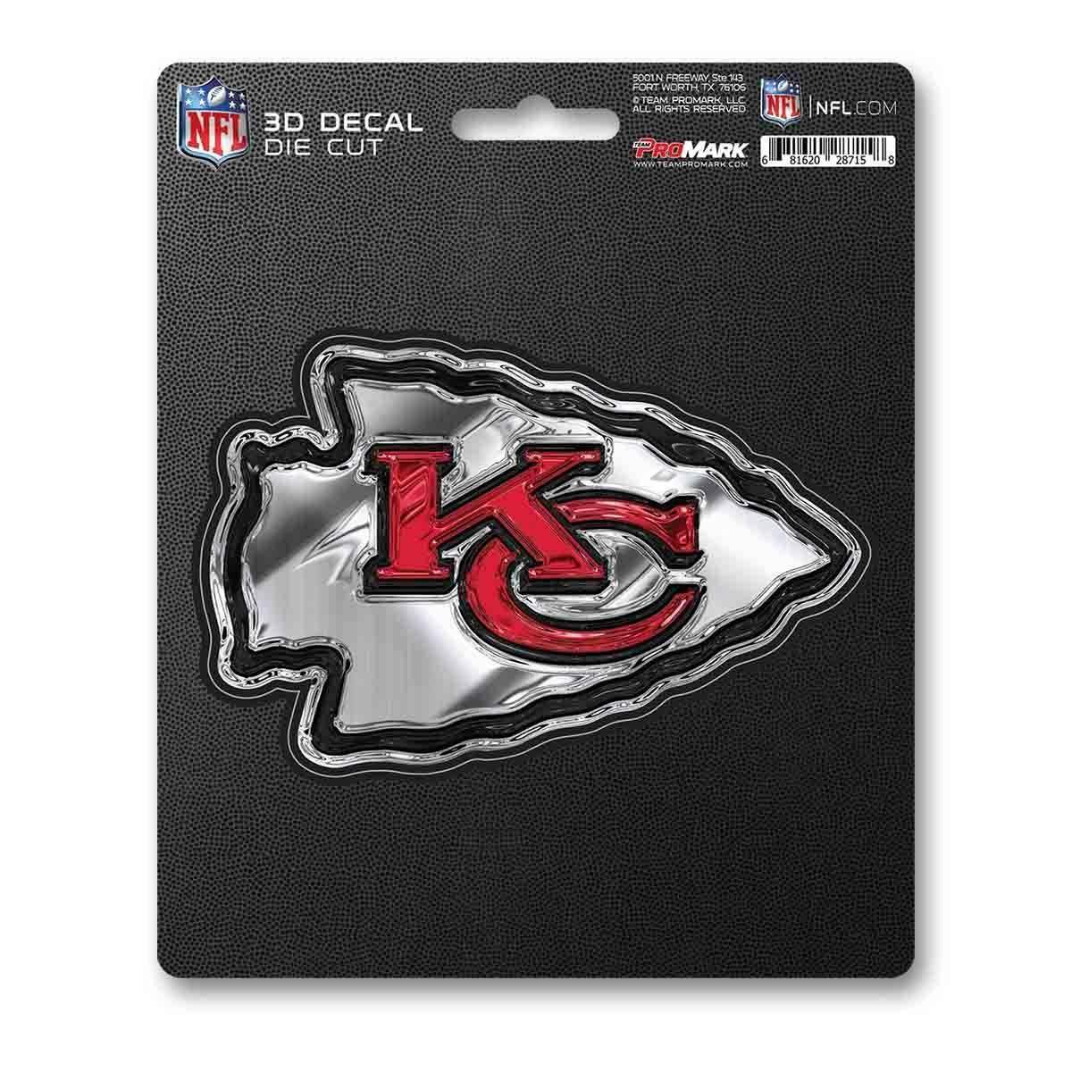  Kansas City Chiefs 3D Die Cut Decal 5x8 Logo Design -  ToylandEU™