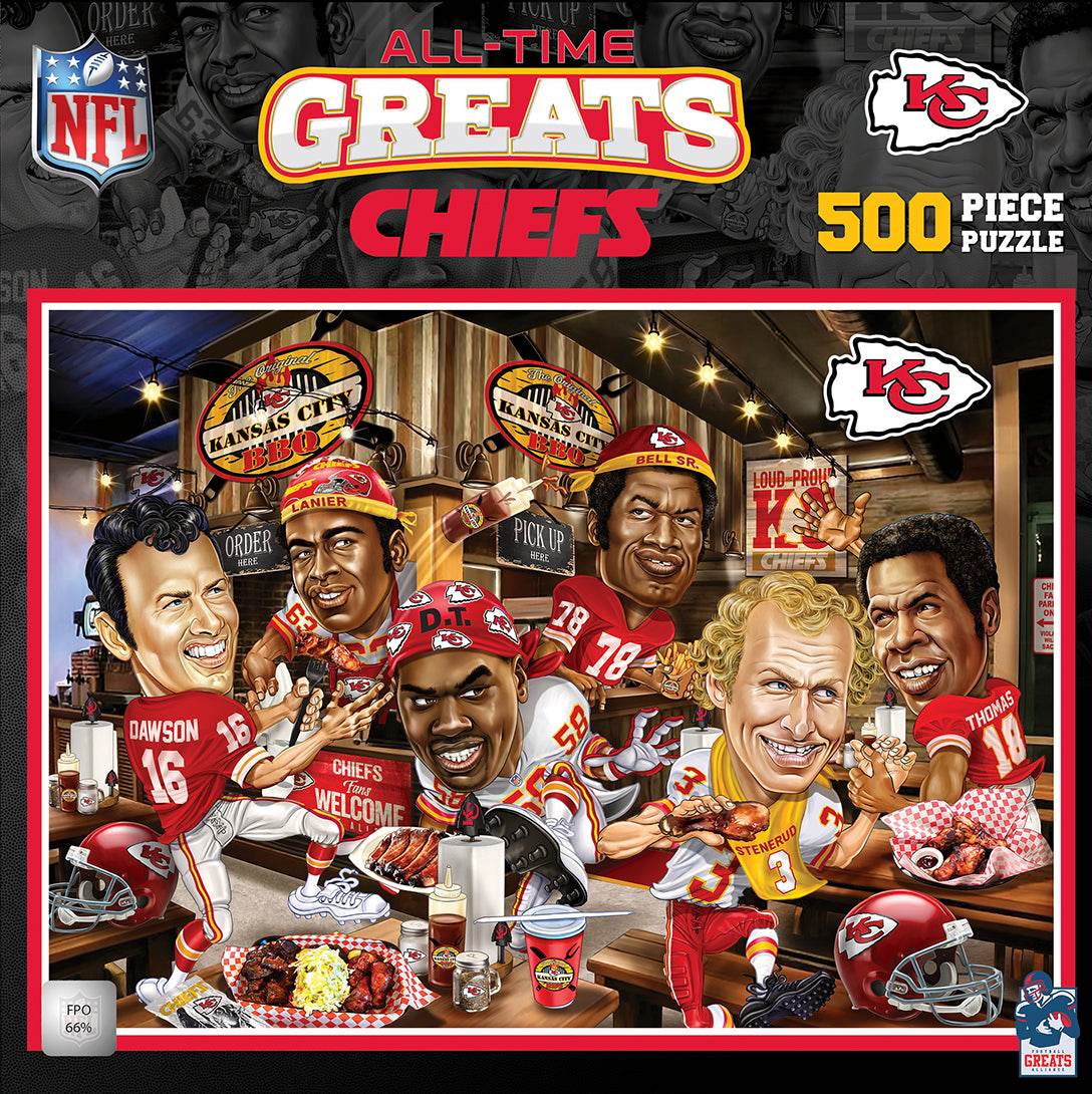 Kansas City Chiefs 500 Piece All Time Greats Puzzle - ToylandEU