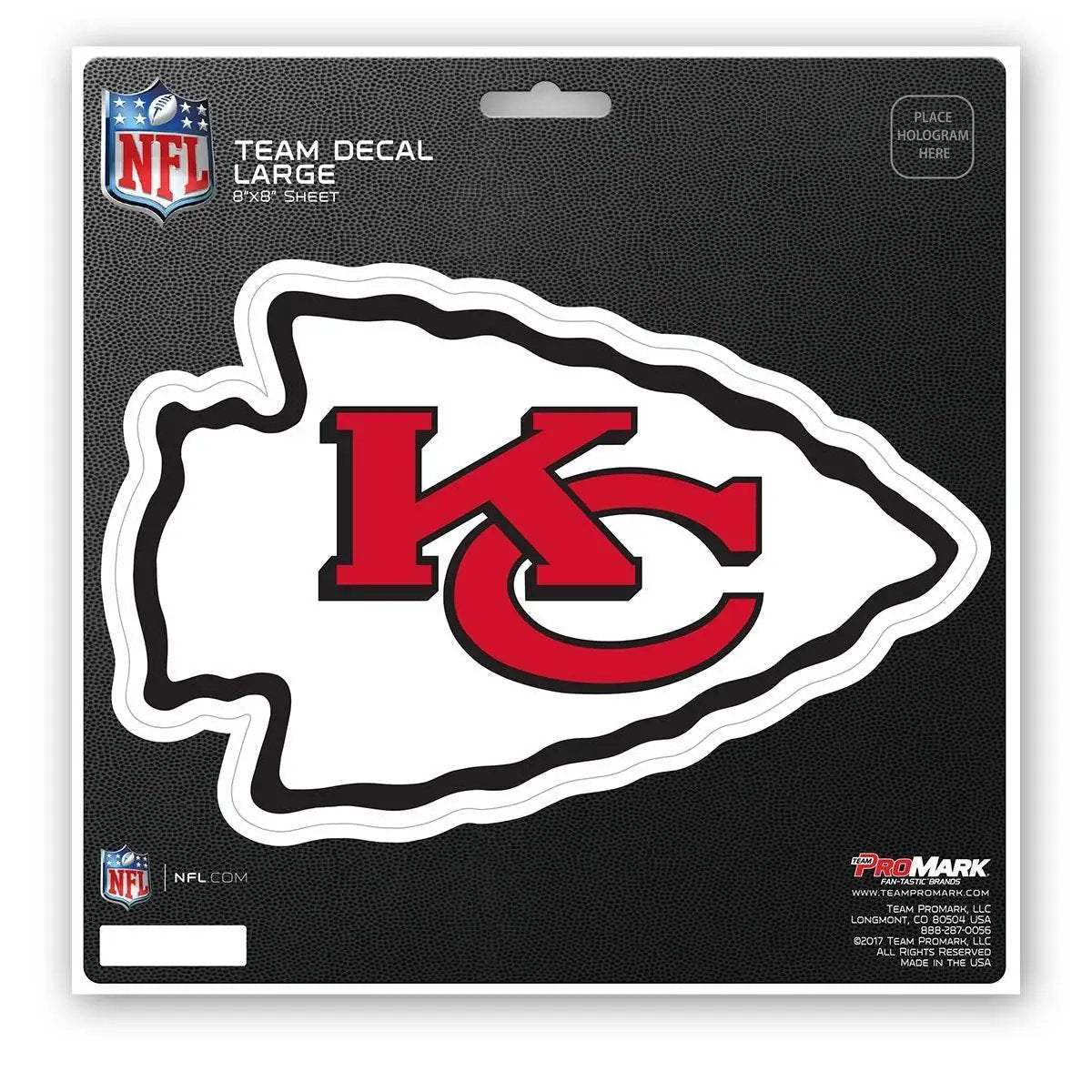 Kansas City Chiefs 8x8 Die Cut Vinyl Decal Premium Logo - ToylandEU