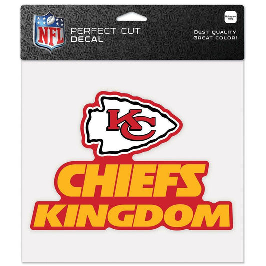 Kansas City Chiefs 8x8 Perfect Cut Color Decal Slogan - ToylandEU