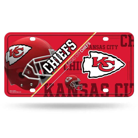  Kansas City Chiefs Aluminum License Plate Split Design -  ToylandEU™