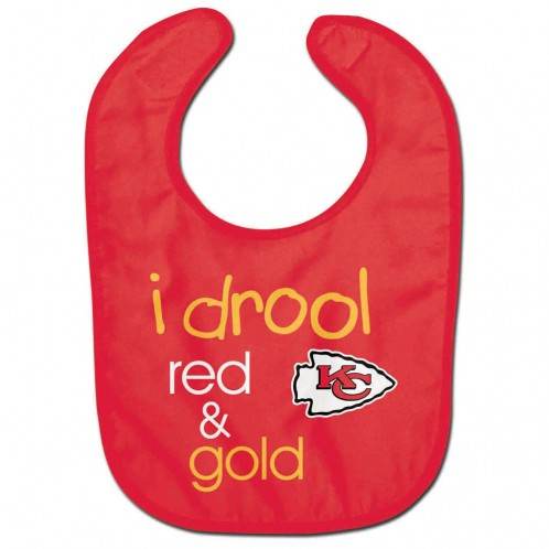 Kansas City Chiefs Baby Bib All Pro Style I Drool Design - ToylandEU