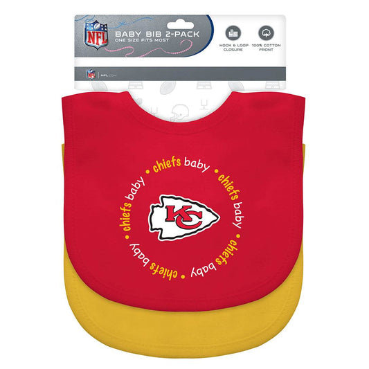 Kansas City Chiefs Baby Bibs 2 Pack Officially Licensed - ToylandEU