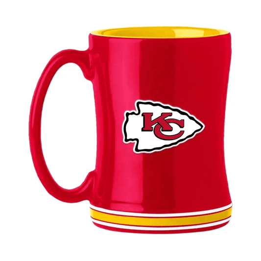  Kansas City Chiefs Coffee Mug 14 Ounce Sculpted Relief -  ToylandEU™