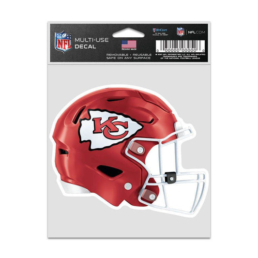 Kansas City Chiefs Decal 3.75x5 Inches Helmet Fan Wincraft - ToylandEU