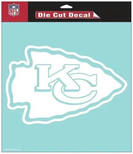  Kansas City Chiefs Decal 8x8 Die Cut White -  ToylandEU™