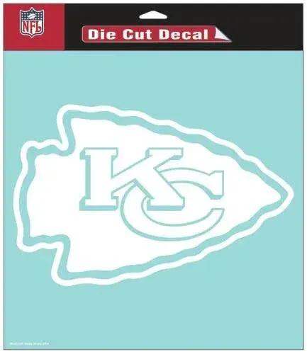  Kansas City Chiefs Decal 8x8 Die Cut White -  ToylandEU™