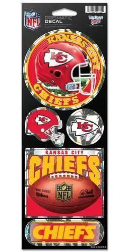  Kansas City Chiefs Die Cut Decal Prismatic Sticker Sheet -  ToylandEU™