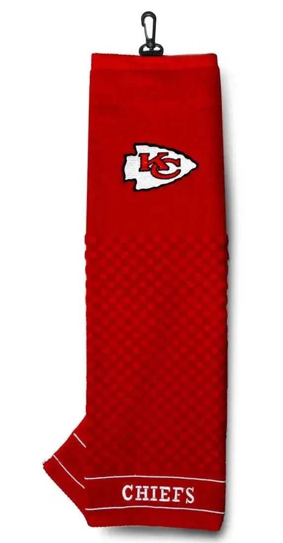 Kansas City Chiefs Embroidered Golf Towel 16x22 Inches - ToylandEU