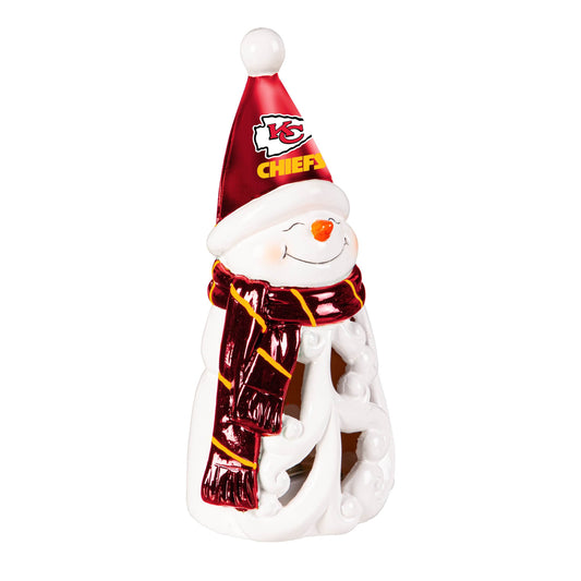 Kansas City Chiefs LED Snowman Statue 8 Inch With Logo - ToylandEU