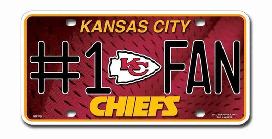  Kansas City Chiefs License Plate #1 Fan -  ToylandEU™