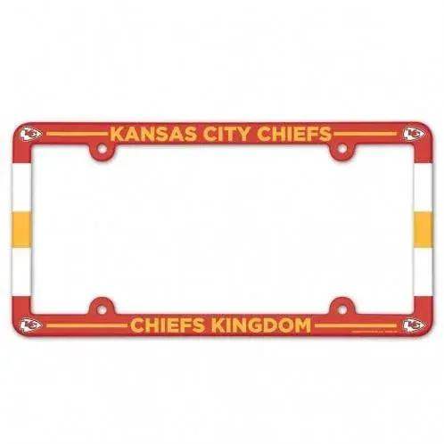  Kansas City Chiefs License Plate Frame Plastic Full Color Style -  ToylandEU™