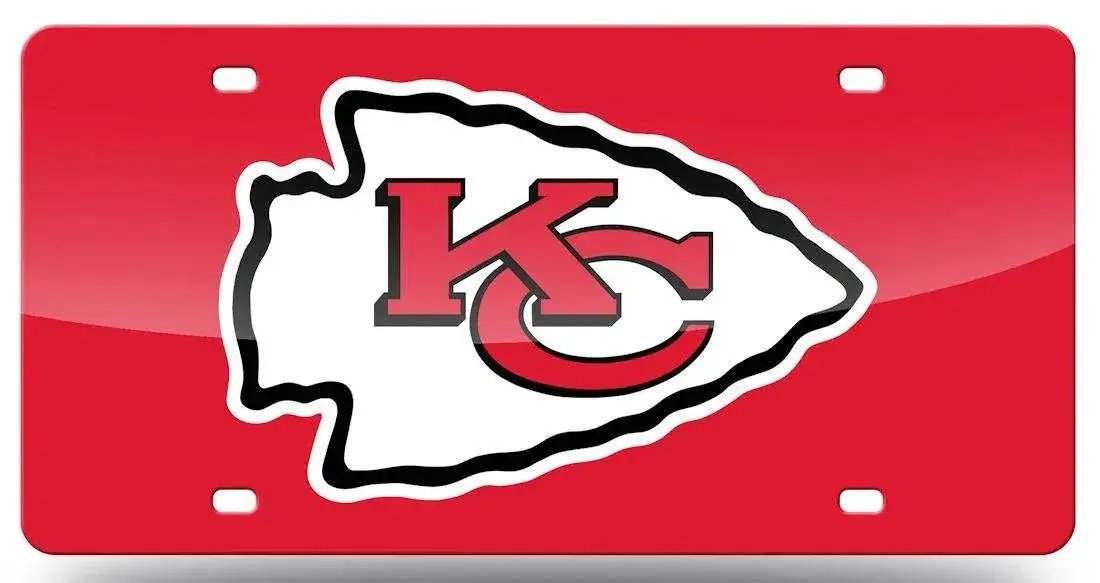  Kansas City Chiefs License Plate Laser Cut Red -  ToylandEU™