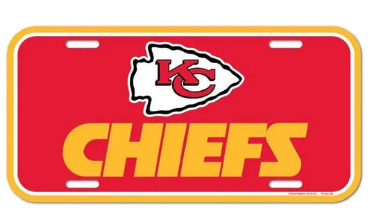  Kansas City Chiefs License Plate Plastic -  ToylandEU™