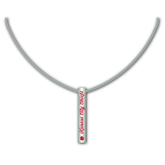 Kansas City Chiefs Necklace Sterling Silver Bar Pendant - ToylandEU
