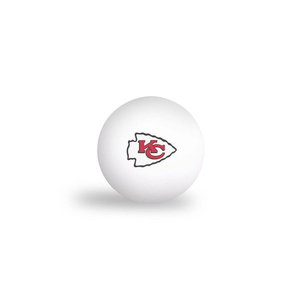 Kansas City Chiefs Ping Pong Balls 6 Pack Regulation Size - ToylandEU
