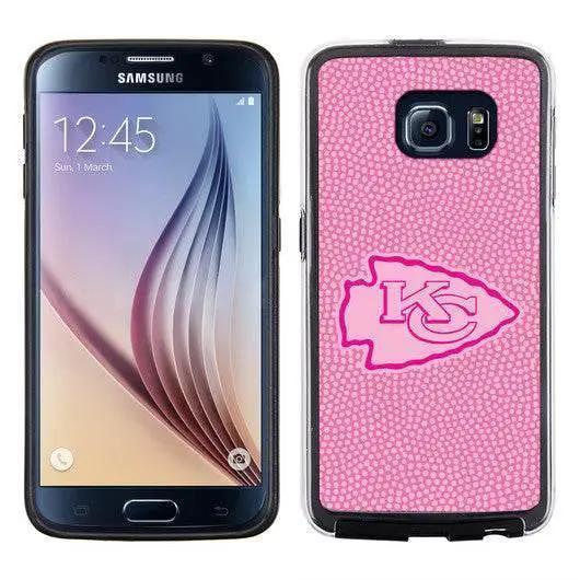 Kansas City Chiefs Pink Football Pebble Grain Case Galaxy S6 -  ToylandEU™