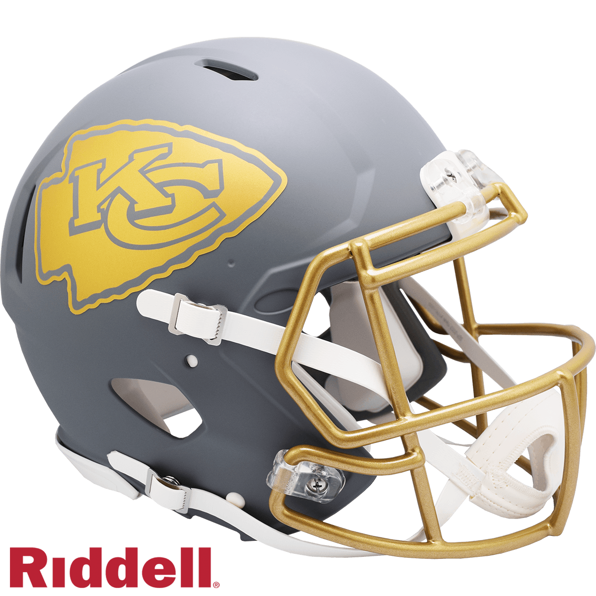 Kansas City Chiefs Riddell Authentic Slate Alternate Helmet - ToylandEU