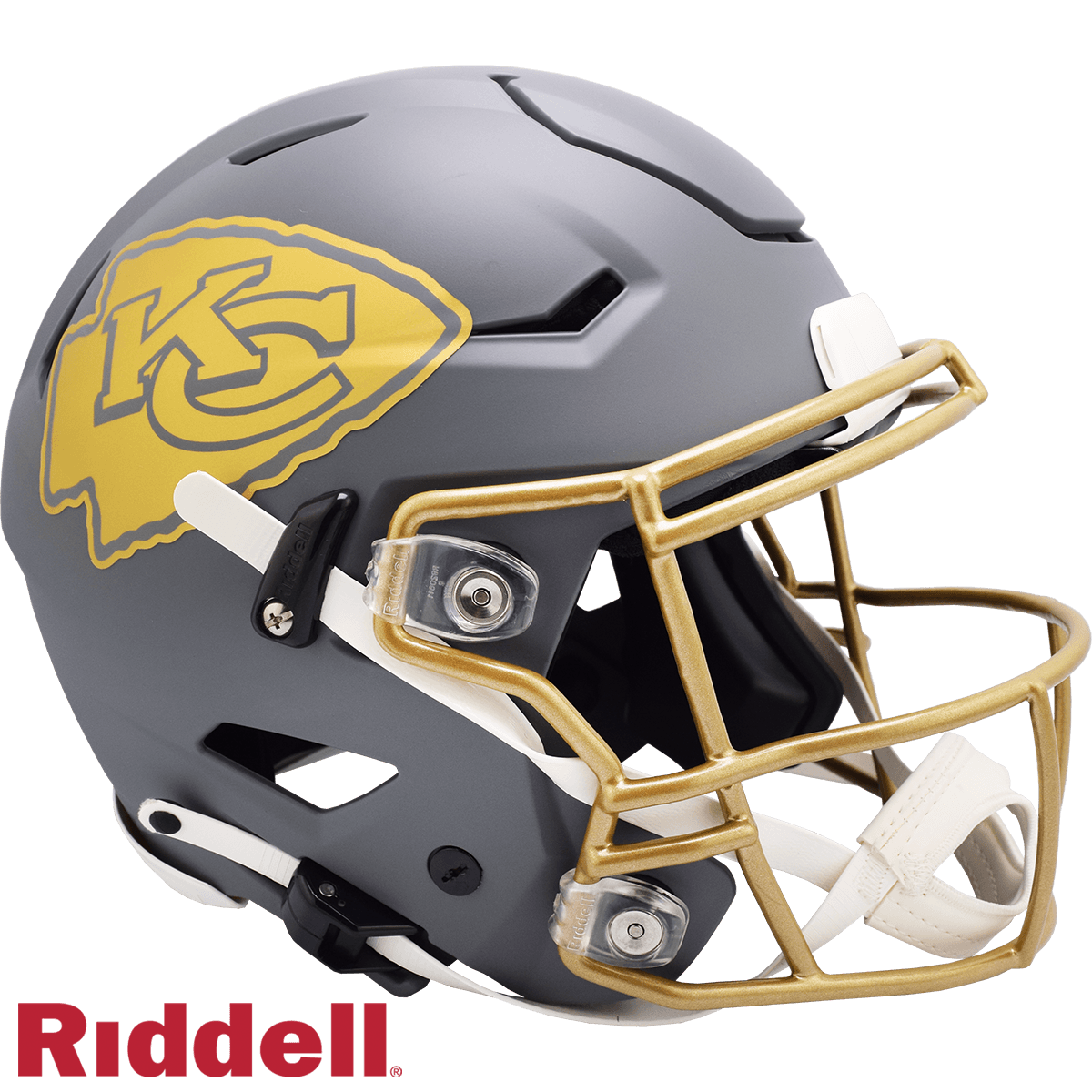 Kansas City Chiefs Riddell Authentic SpeedFlex Slate Helmet - ToylandEU