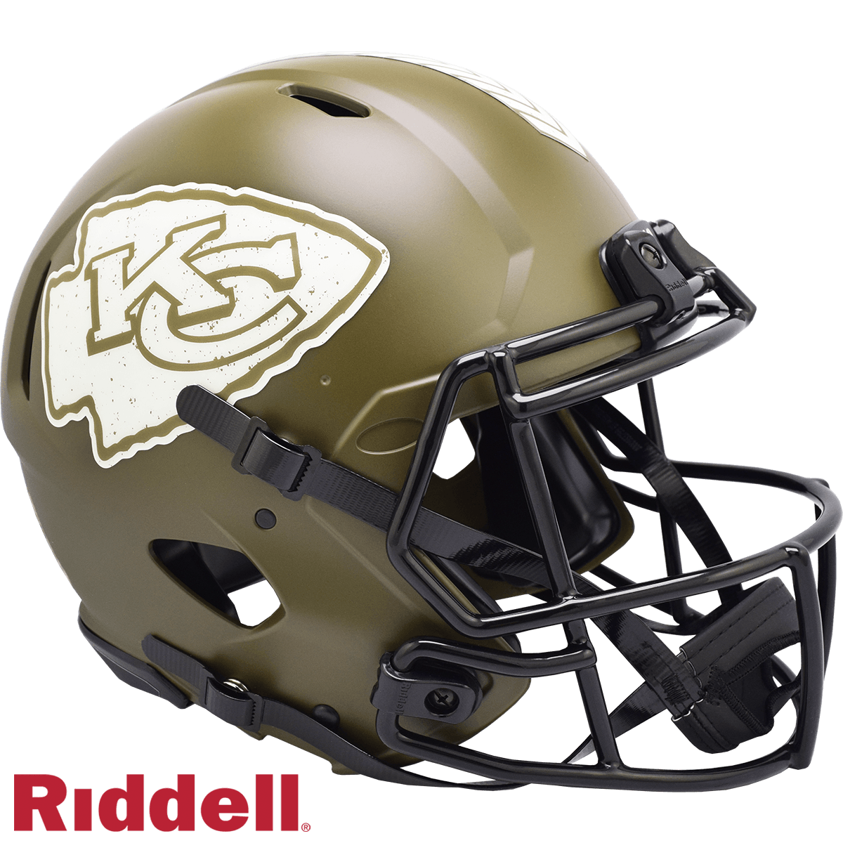 Kansas City Chiefs Salute To Service Riddell Helmet 2022 - ToylandEU