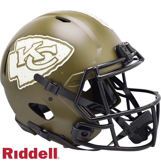 Kansas City Chiefs Salute To Service Riddell Helmet 2022 - ToylandEU