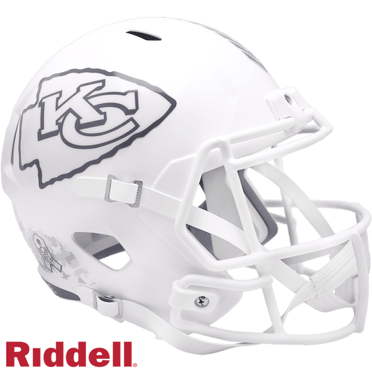 Kansas City Chiefs Salute To Service Riddell Replica Helmet - ToylandEU