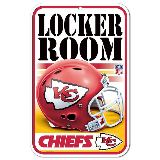 Kansas City Chiefs Sign 11x17 Plastic Locker Room Design - ToylandEU