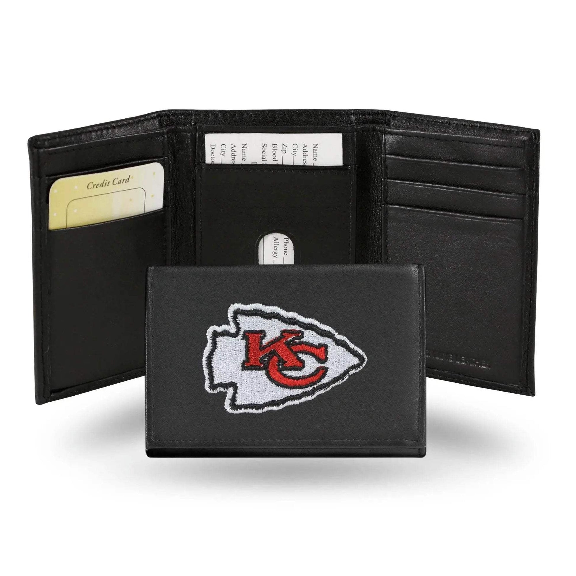  Kansas City Chiefs Wallet Trifold Leather Embroidered -  ToylandEU™