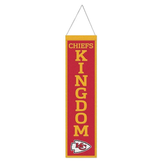  Kansas City Chiefs Wool Banner 8x32 Heritage Slogan -  ToylandEU™