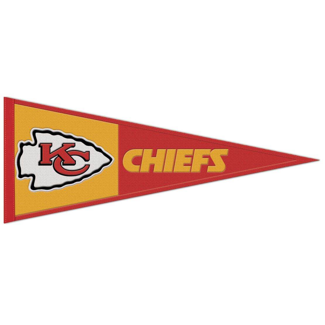 Kansas City Chiefs Wool Pennant 13x32 Inches Wincraft - ToylandEU
